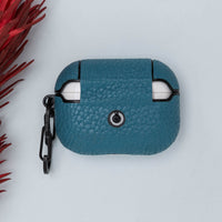 Juni Leather Capsule Case for AirPods Pro - TURQUOISE - saracleather