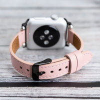 Ferro Strap - Full Grain Leather Band for Apple Watch - PINK - saracleather