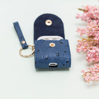 Mai Leather Case for AirPods 1 & 2 - BLUE - saracleather