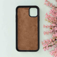 Magic Magnetic Detachable Leather Wallet Case for iPhone 11 (6.1") - BROWN - saracleather