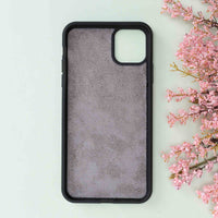 Magic Magnetic Detachable Leather Wallet Case for iPhone 11 (6.1") - EFFECT GRAY - saracleather
