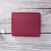Carlos Leather Men's Bifold Wallet - BORDEAUX - saracleather
