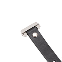 Ferro Strap - Full Grain Leather Band for Fitbit Versa 3 / Fitbit Sense / Fitbit Versa 2 / Fitbit Versa 1 / Fitbit Versa Lite - BLACK - saracleather