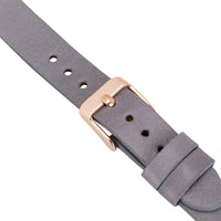 Ferro Strap - Full Grain Leather Band for Fitbit Versa 3 / Fitbit Sense / Fitbit Versa 2 / Fitbit Versa 1 / Fitbit Versa Lite - GRAY - saracleather