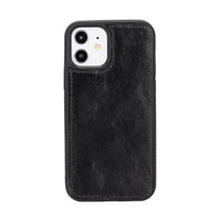 Magic Magnetic Detachable Leather Wallet Case for iPhone 12 (6.1") - BLACK - saracleather
