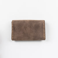 Dione Leather Business Card Holder - BROWN - saracleather