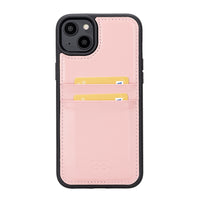 Flex Cover Leather Back Case with Card Holder for iPhone 14 Plus (6.7") - PINK