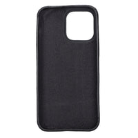 Rock Cover Leather Back Case for iPhone 14 Pro (6.1") - BLACK
