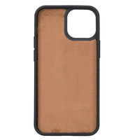 Santa Magnetic Detachable Leather Wallet Case for iPhone 13 (6.1") - BROWN - saracleather