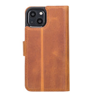 Magic Magnetic Detachable Leather Wallet Case with RFID for iPhone 13 (6.1") - TAN