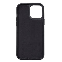 Liluri Magnetic Detachable Leather Wallet Case for iPhone 13 Pro (6.1") - BLACK - saracleather