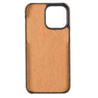 Ultimate Jacket Leather Phone Case for iPhone 14 Pro (6.1") - BROWN