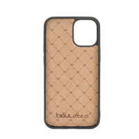Flex Cover Leather Back Case with Card Holder for iPhone 12 Mini (5.4") - GRAY - saracleather