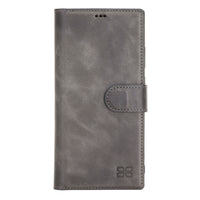 Magic Magnetic Detachable Leather Wallet Case with RFID for Samsung Galaxy Note 20 Ultra 5G (6.9") - GRAY - saracleather