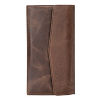 Vince Women's Leather Wallet - BROWN - saracleather