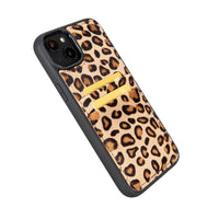 Flex Cover Leather Back Case with Card Holder for iPhone 14 Plus (6.7") - LEO