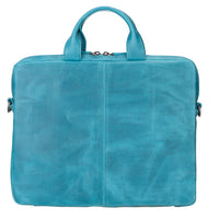 Apollo Leather Laptop Bag 13 Inch - BLUE - saracleather