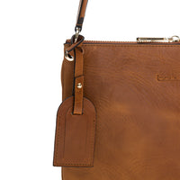 Jane Leather Handbag - TAN - saracleather