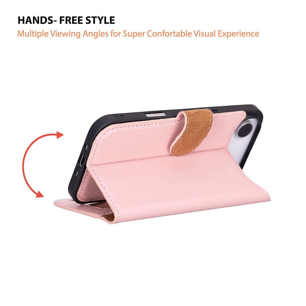 Magic iPhone 17 Air Genuine Leather Detachable Wallet Case