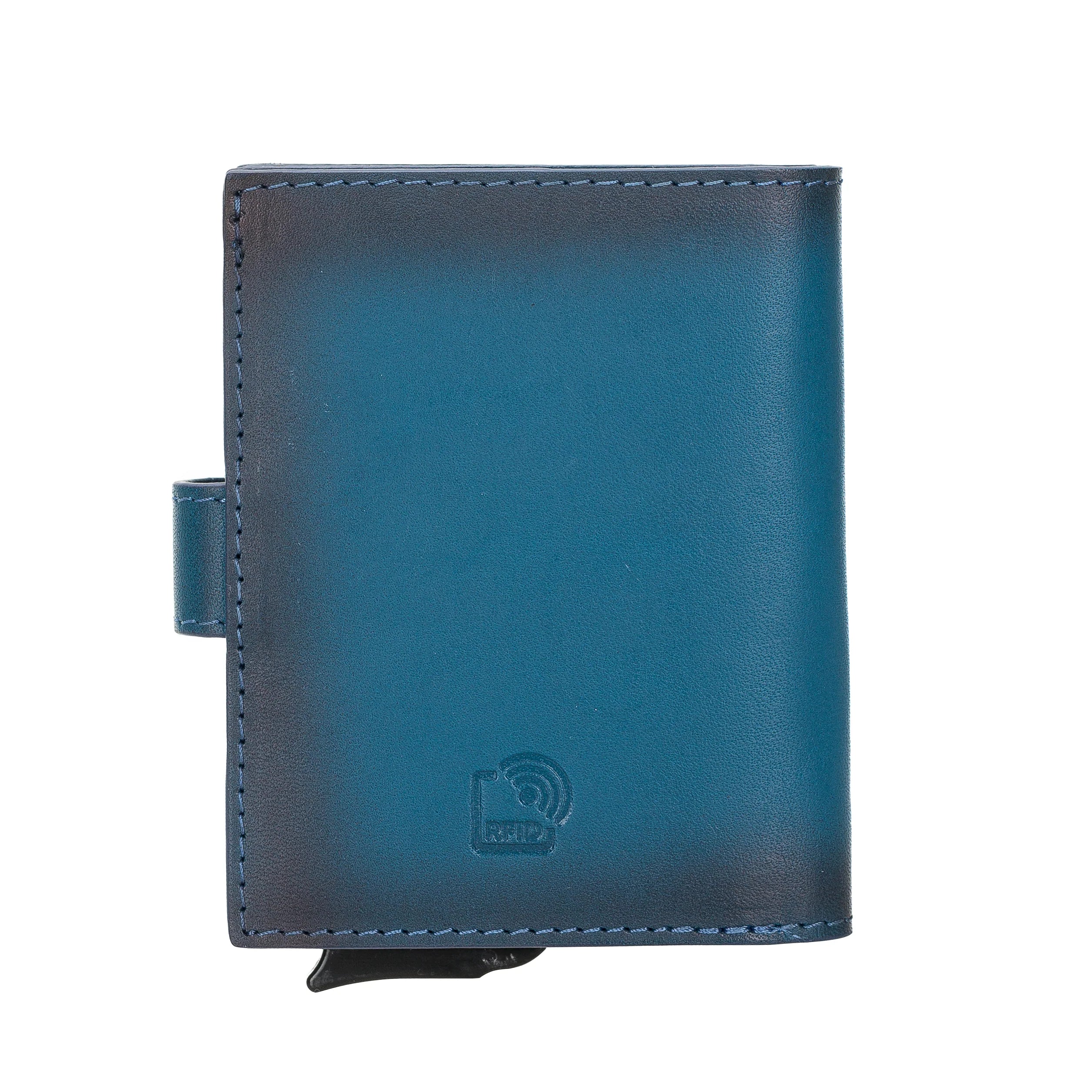 Palermo Genuine Leather Mechanical Card Holder