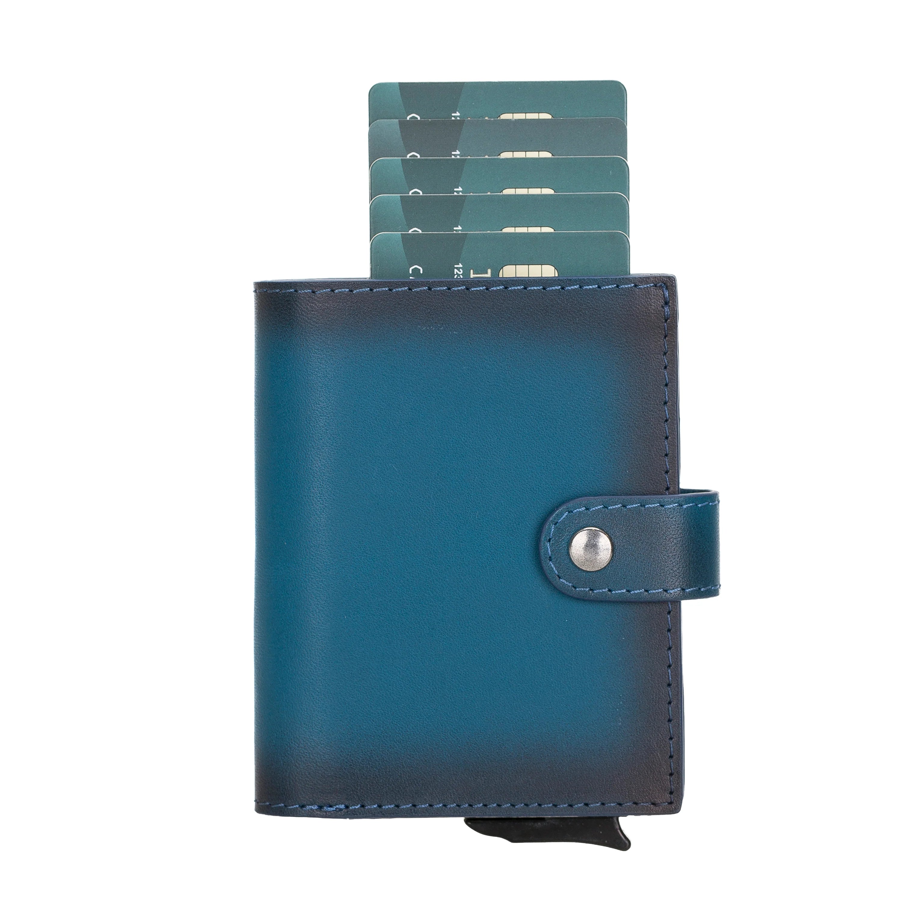 Palermo Genuine Leather Mechanical Card Holder