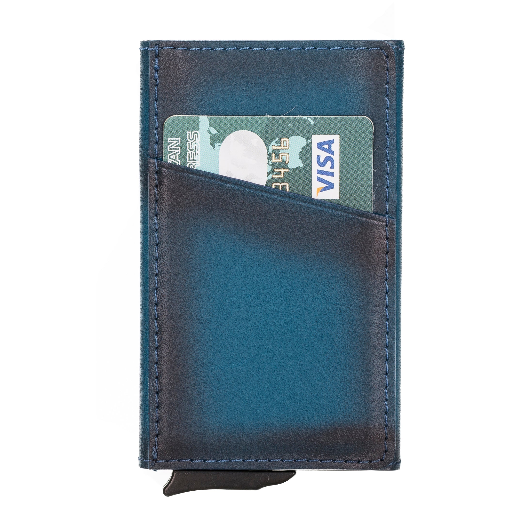 Palermo Genuine Leather Mechanical Card Holder