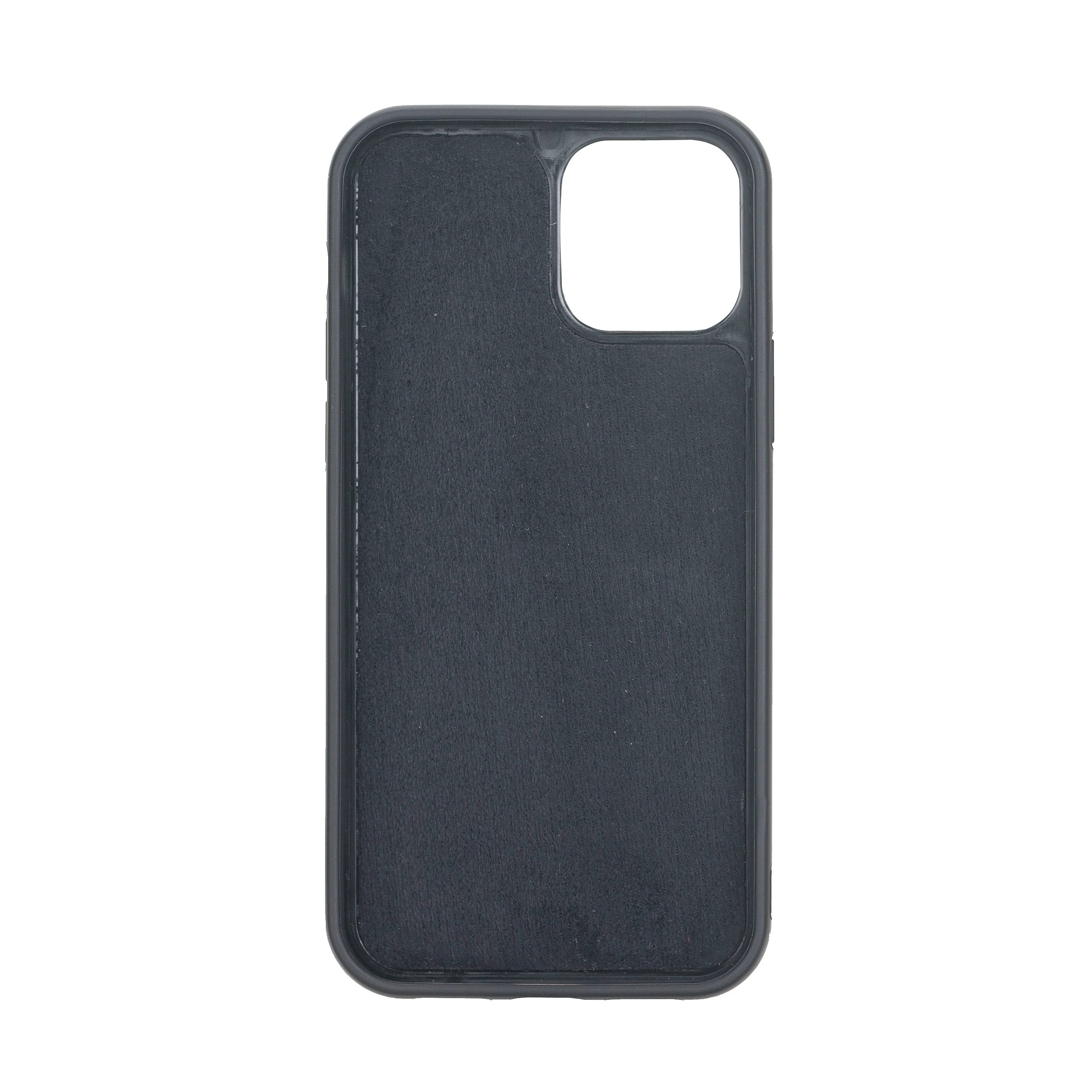 Santa iPhone 12 Mini Genuine Leather Detachable Wallet Case