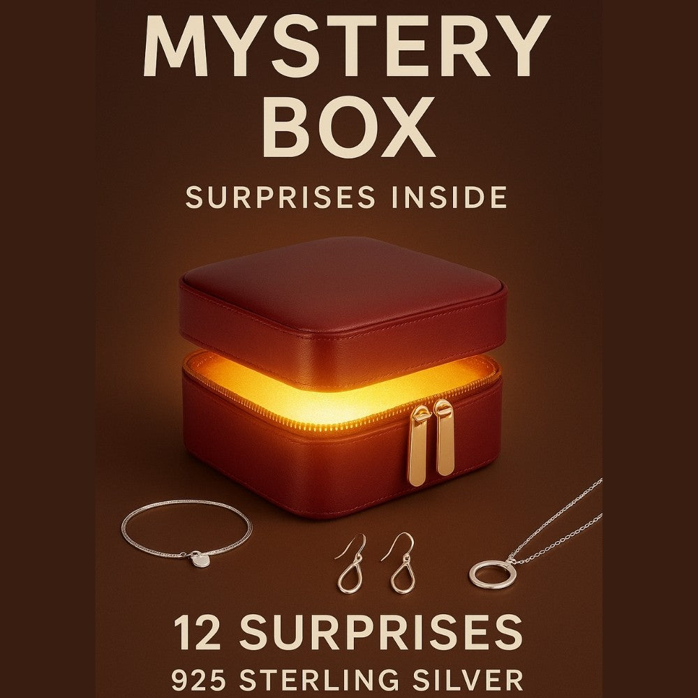 Mystery Box, 12 surprise pieces of 925 Sterling Silver jewelry