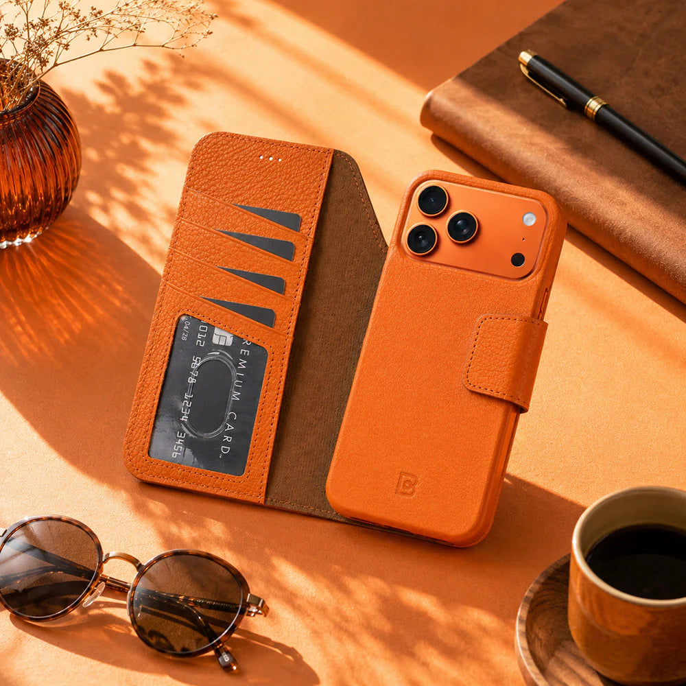 Elite Magic iPhone 17 Pro Max Detachable Leather Wallet Case