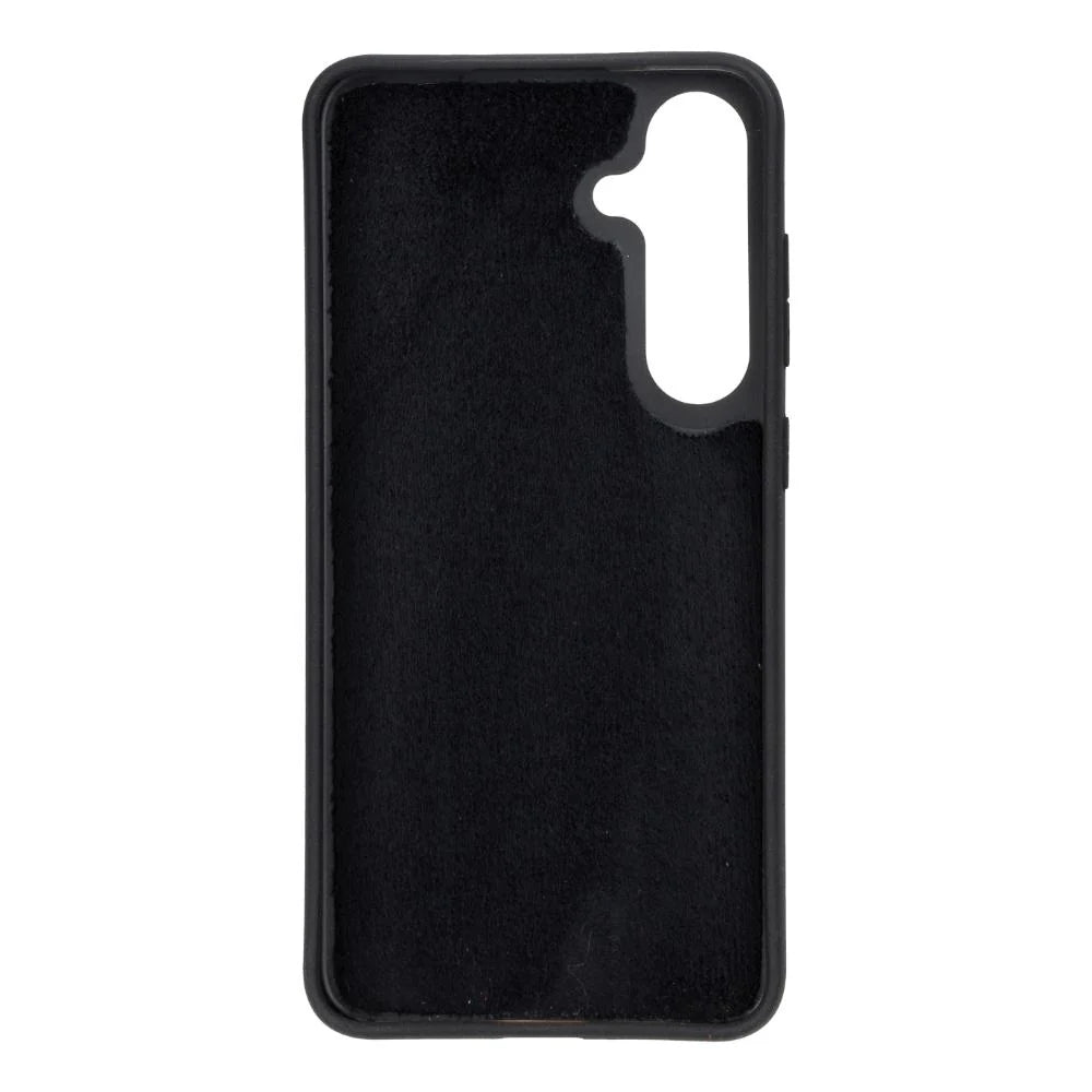 Flex Cover Gerçek Deri Samsung Galaxy S25 Plus Kılıf Kart Tutucu ile