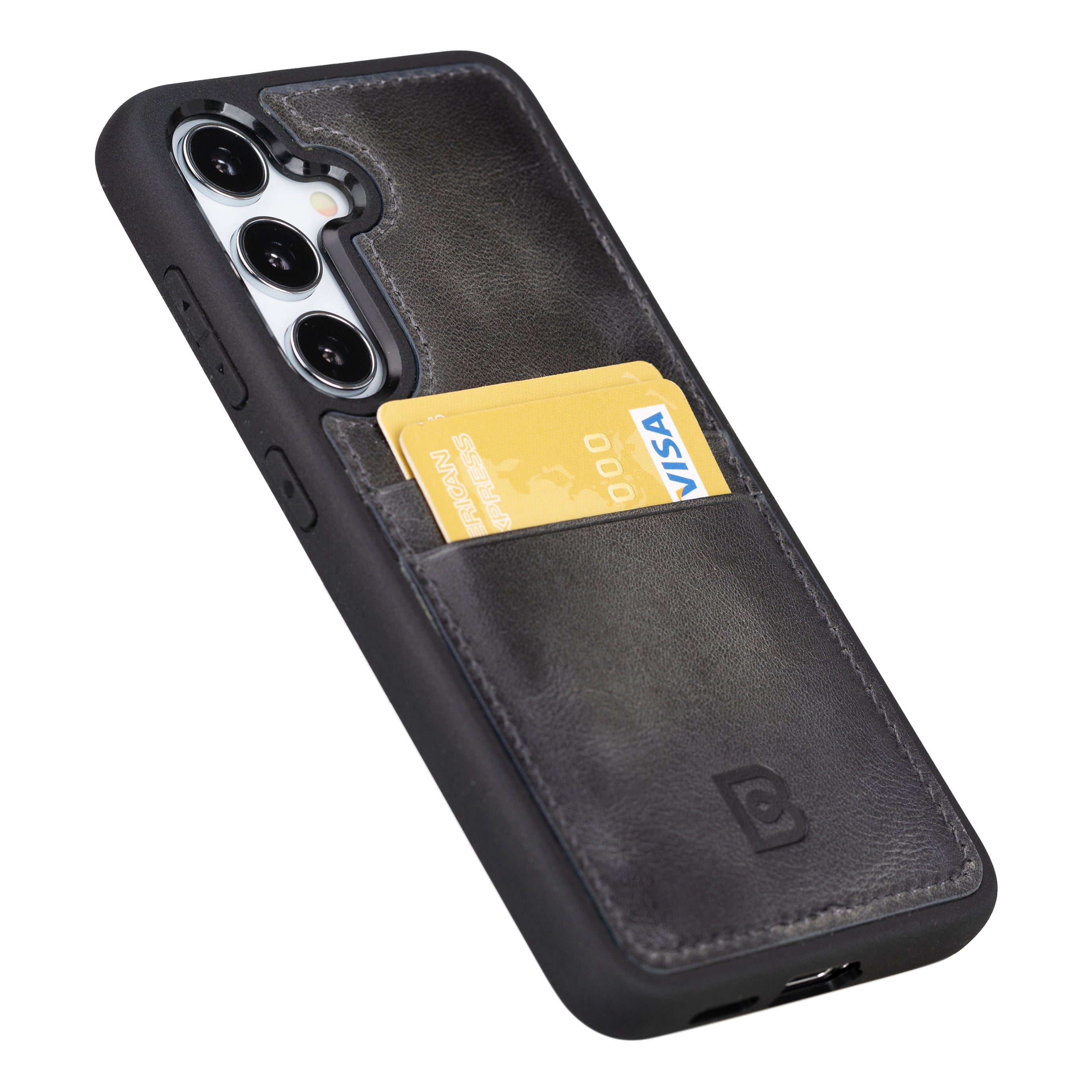 Flex Cover Leather Samsung Galaxy S24 Ultra Case with Card Holder