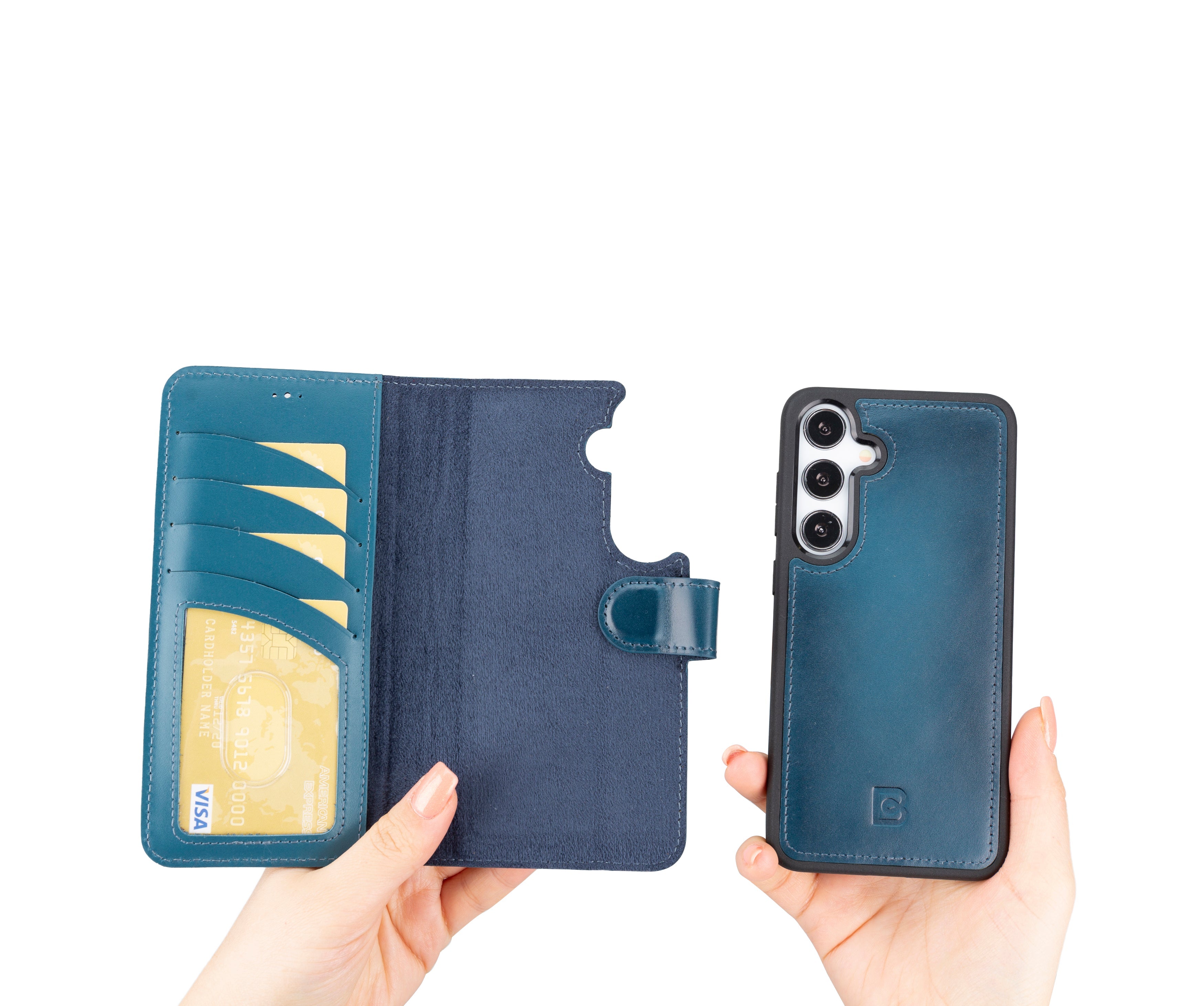 Magic Samsung Galaxy S24 Ultra Detachable Leather Wallet Case