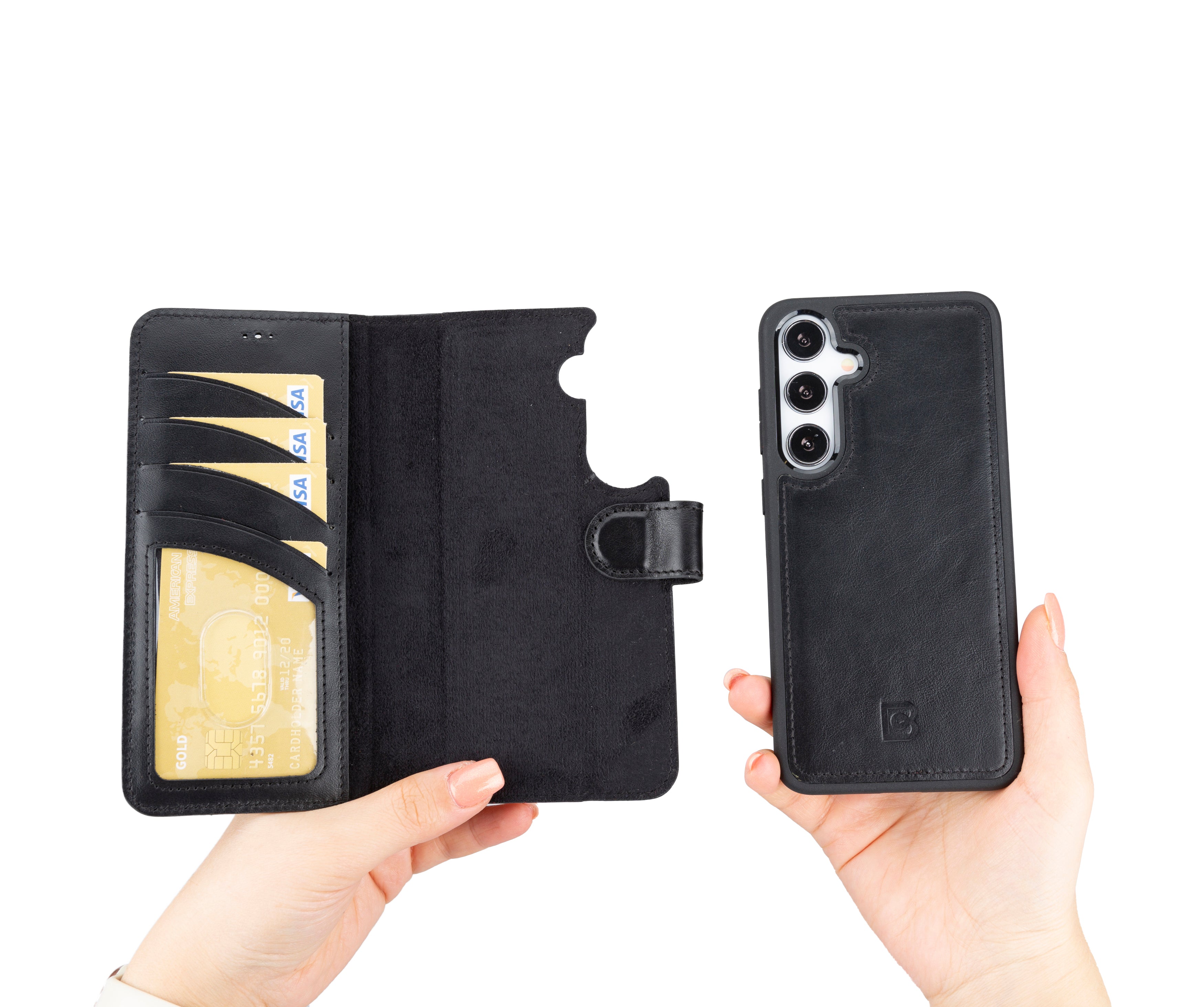 Magic Samsung Galaxy S24 Ultra Detachable Leather Wallet Case