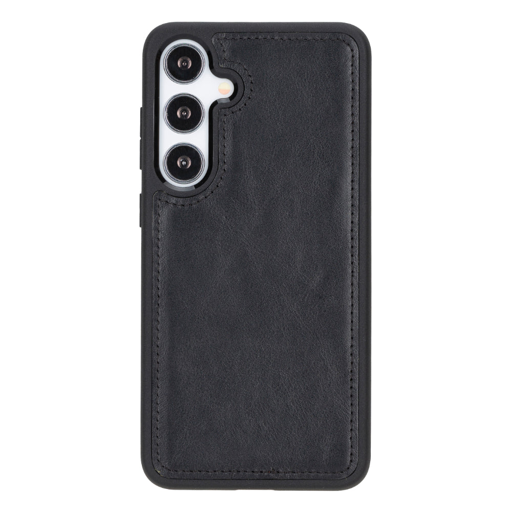 Magic Samsung Galaxy S25 Plus Hakiki Deri Çıkarılabilir Cüzdan Kılıf 