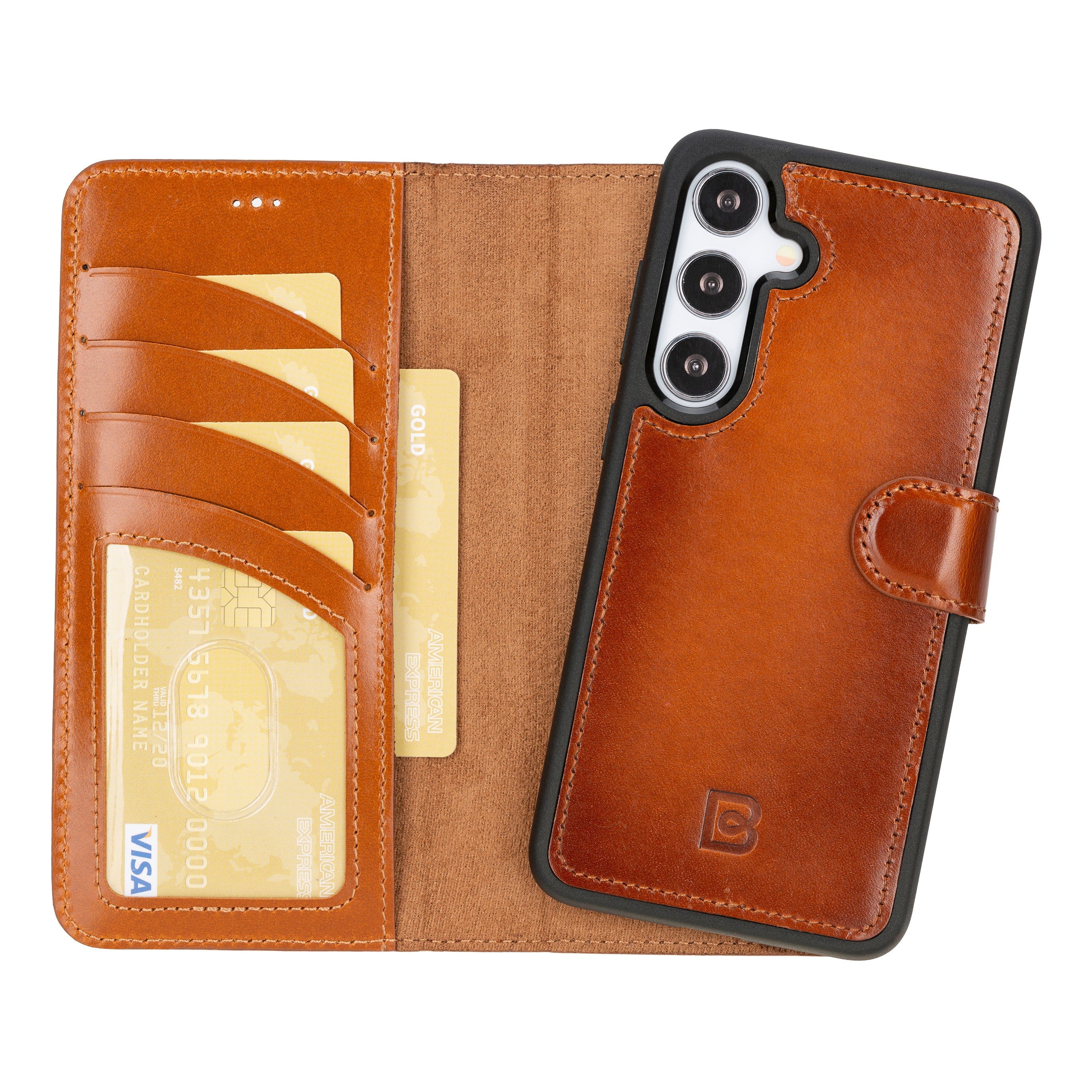 Magic Samsung Galaxy S24 Ultra Detachable Leather Wallet Case