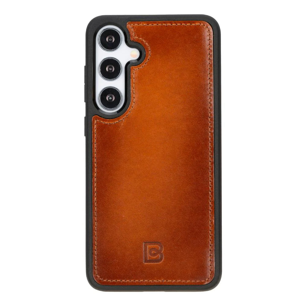 Magic Samsung Galaxy S25 Detachable Genuine Leather Wallet Case