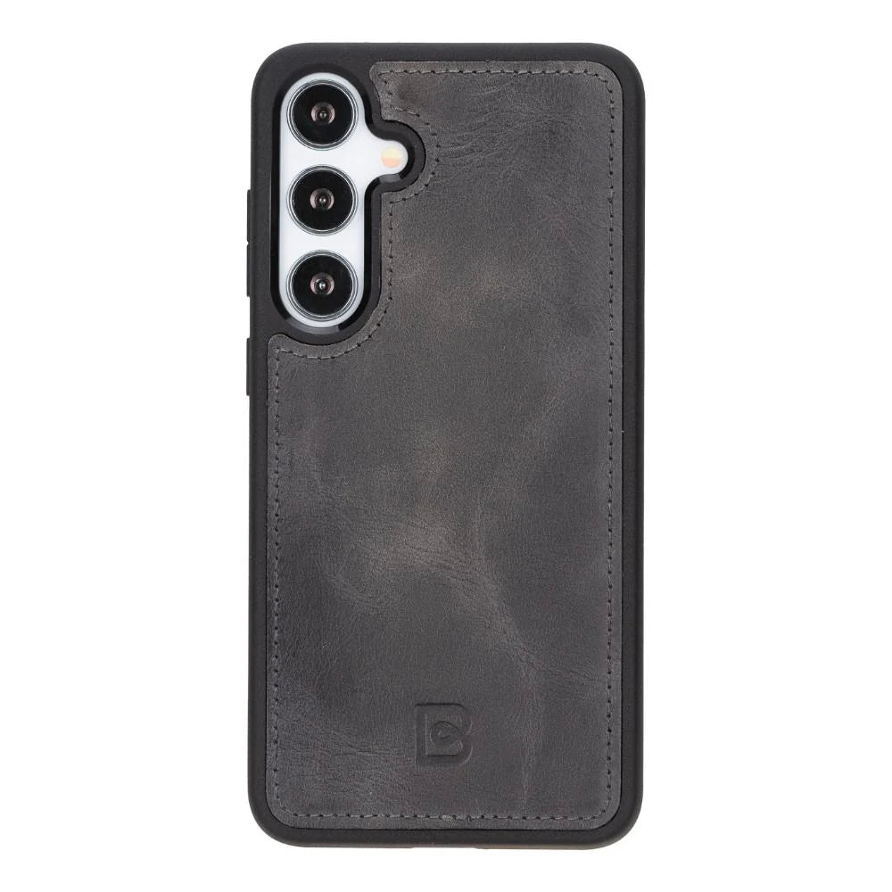 Magic Samsung Galaxy S25 Detachable Genuine Leather Wallet Case