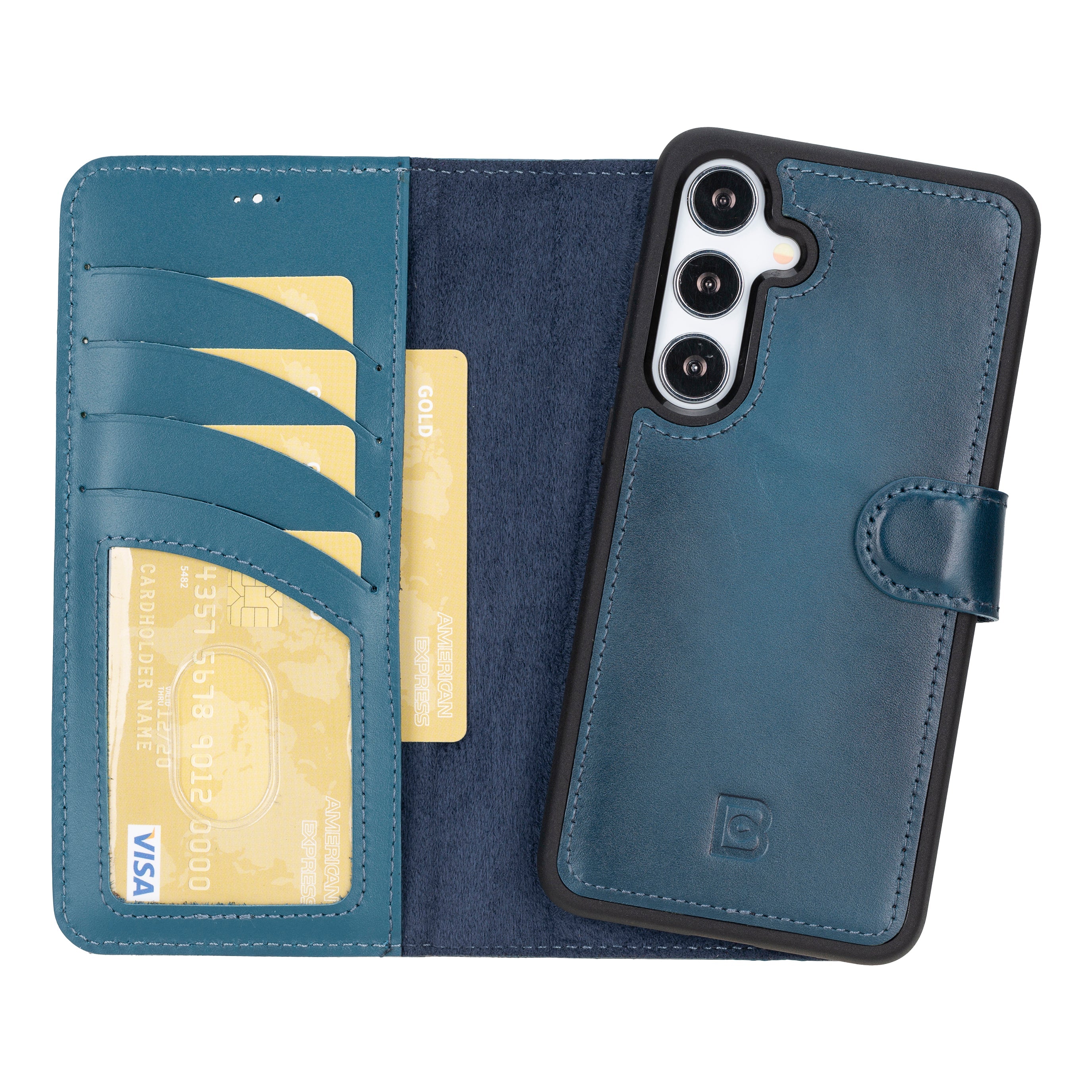 Magic Samsung Galaxy S24 Ultra Detachable Leather Wallet Case