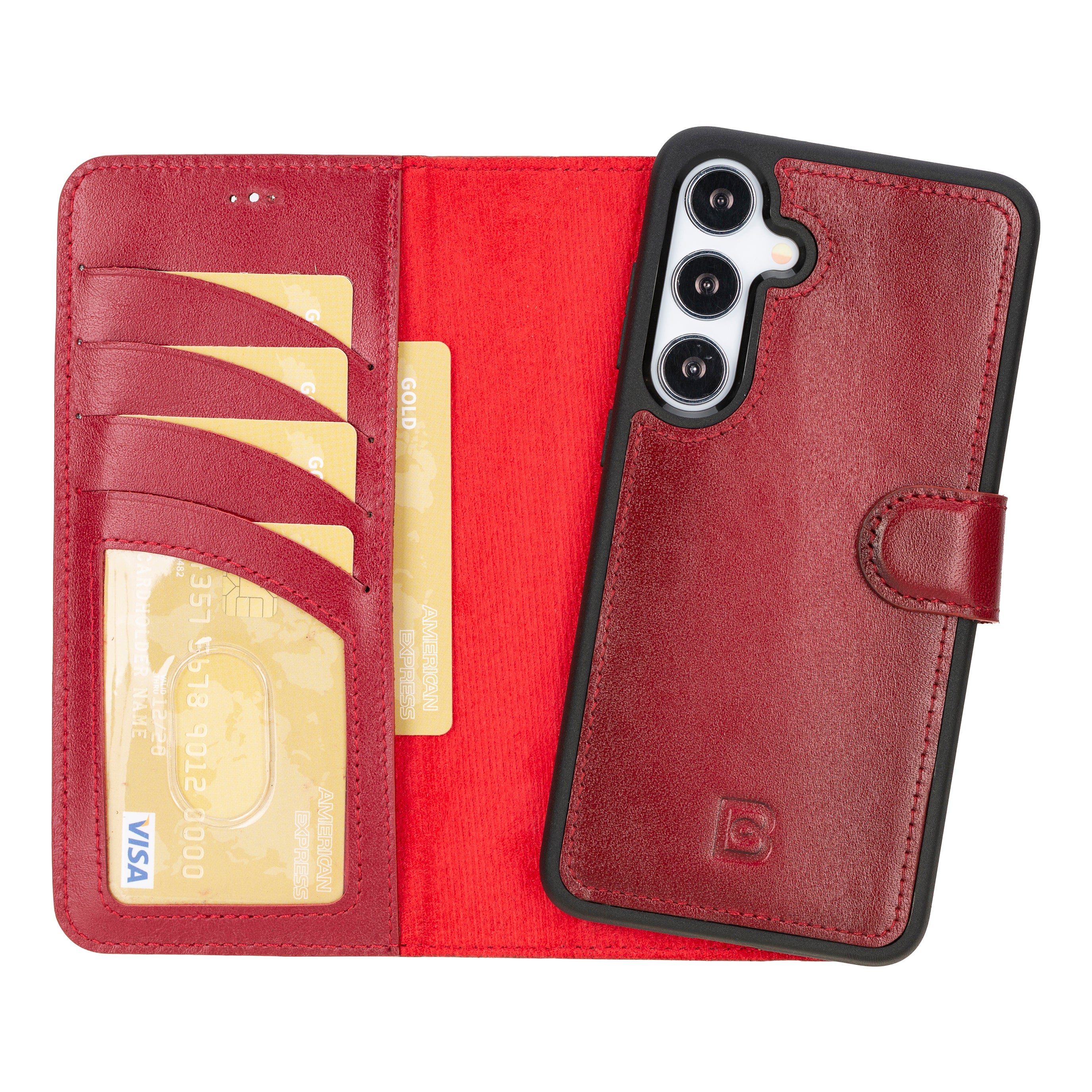 Magic Samsung Galaxy S24 Ultra Detachable Leather Wallet Case