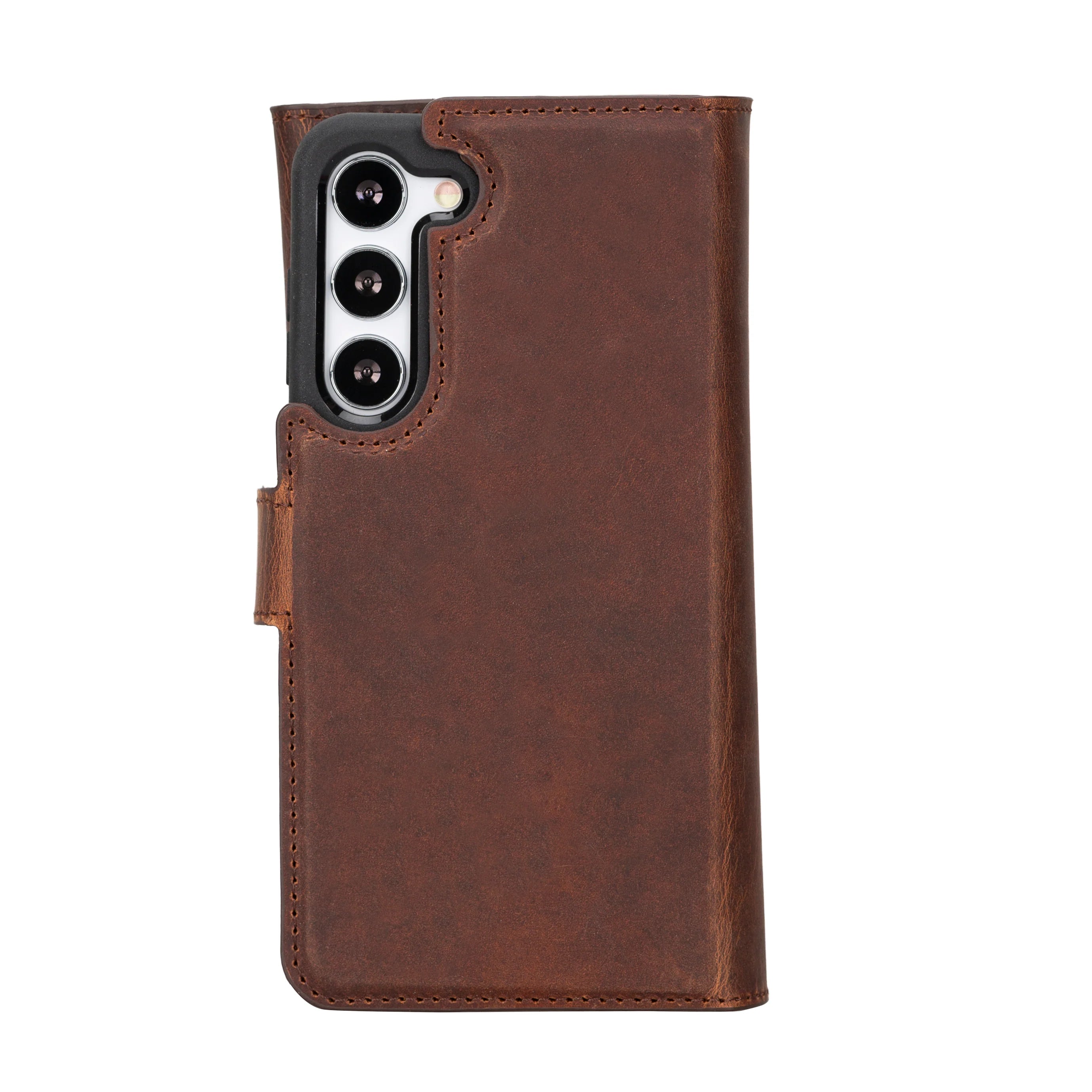 Santa Samsung Galaxy S23 Plus Genuine Leather Detachable Wallet Case