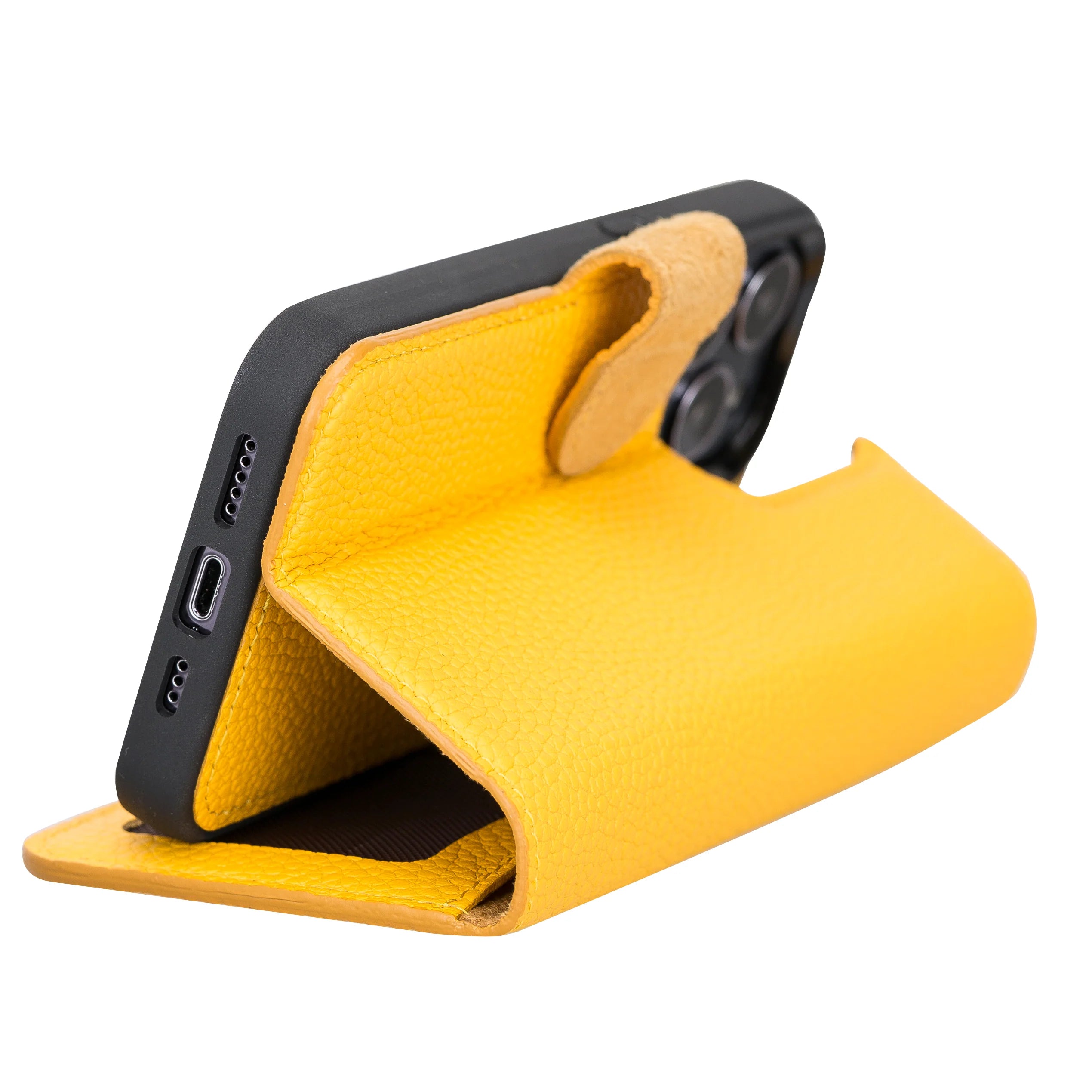 Magic iPhone 13 Pro Max Genuine Leather Detachable Wallet Case
