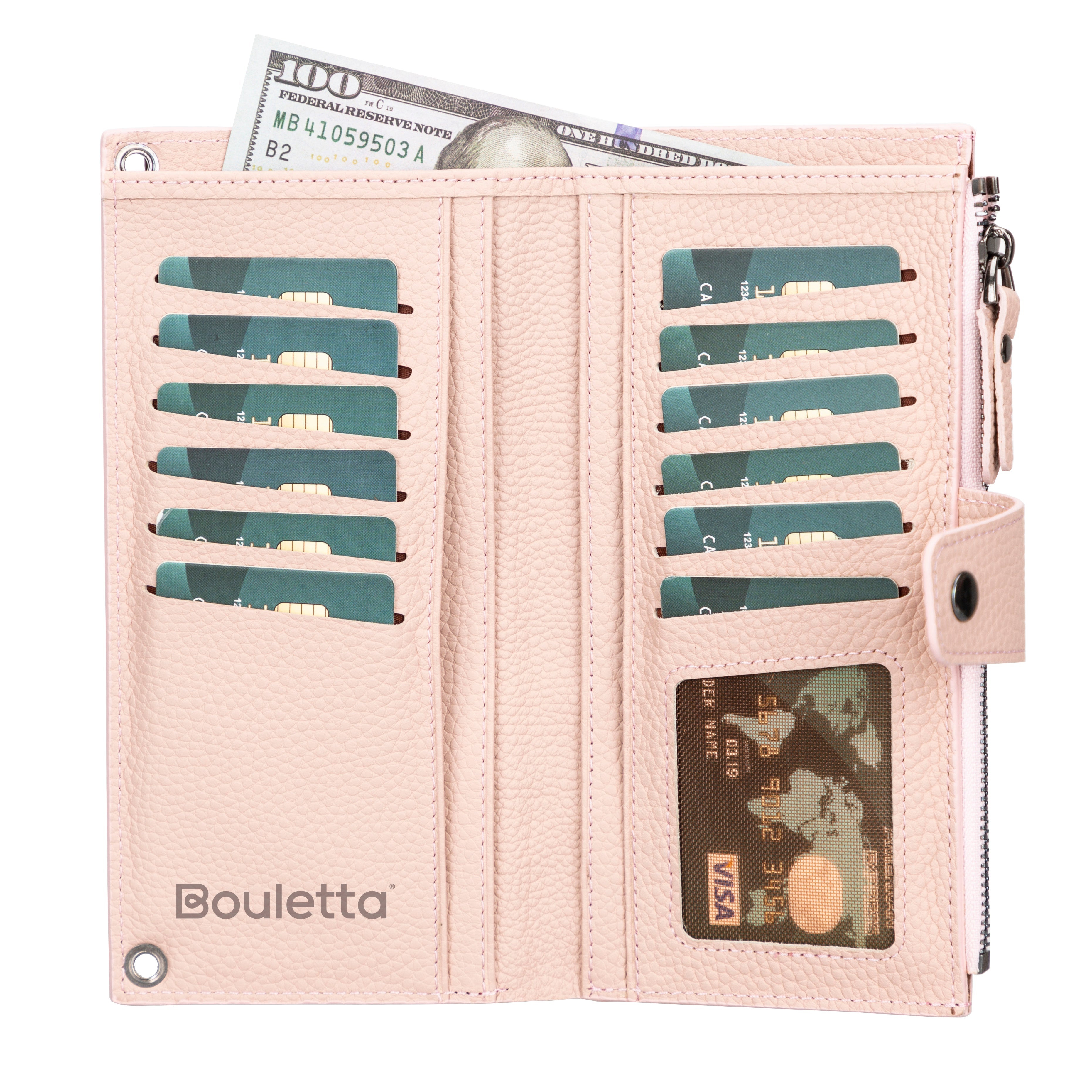 Nexora Strap Leather Crossbody Wallet