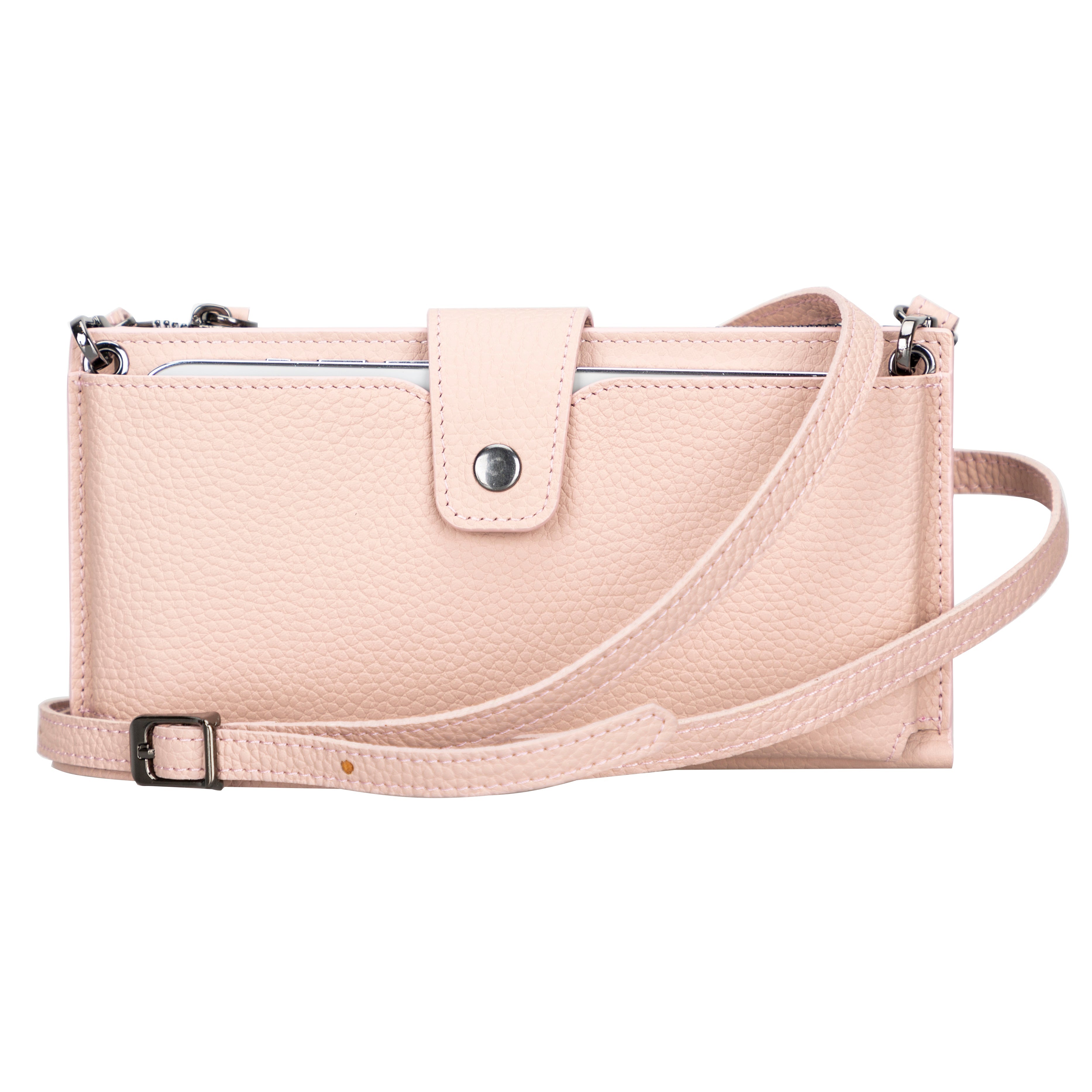 Nexora Strap Leather Crossbody Wallet