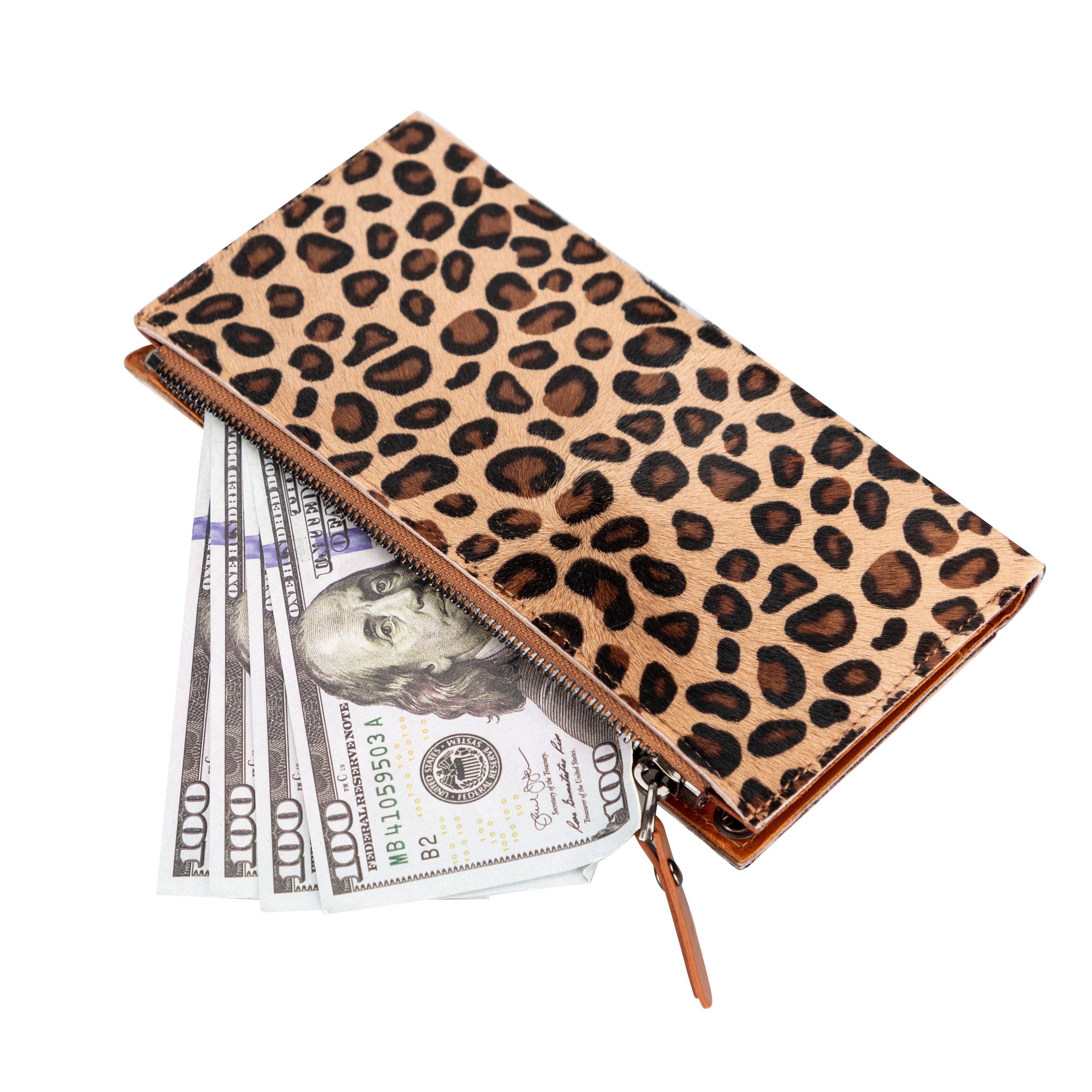 Nexora Strap Leather Crossbody Wallet