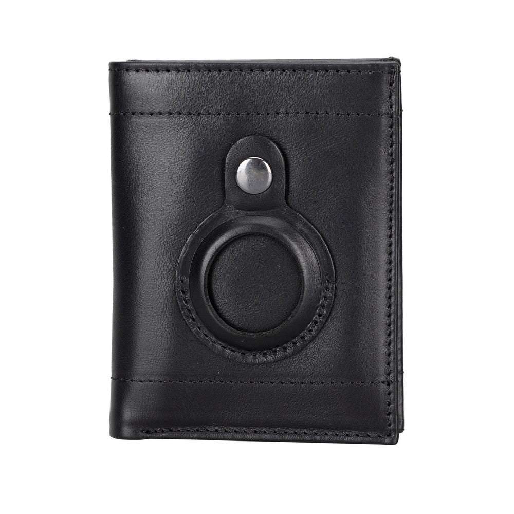 Airmaka Genuine Leather Card Holder With Airtag Slot