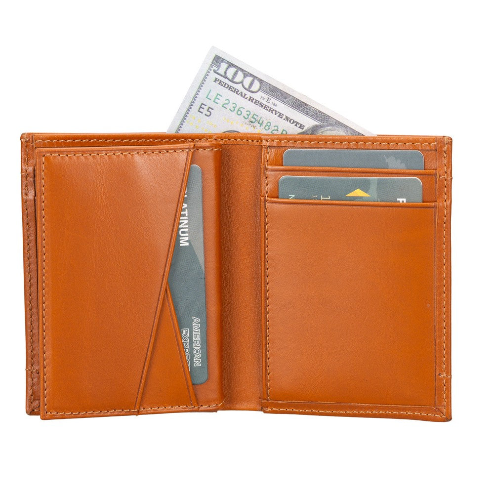 Airmaka Genuine Leather Card Holder With Airtag Slot