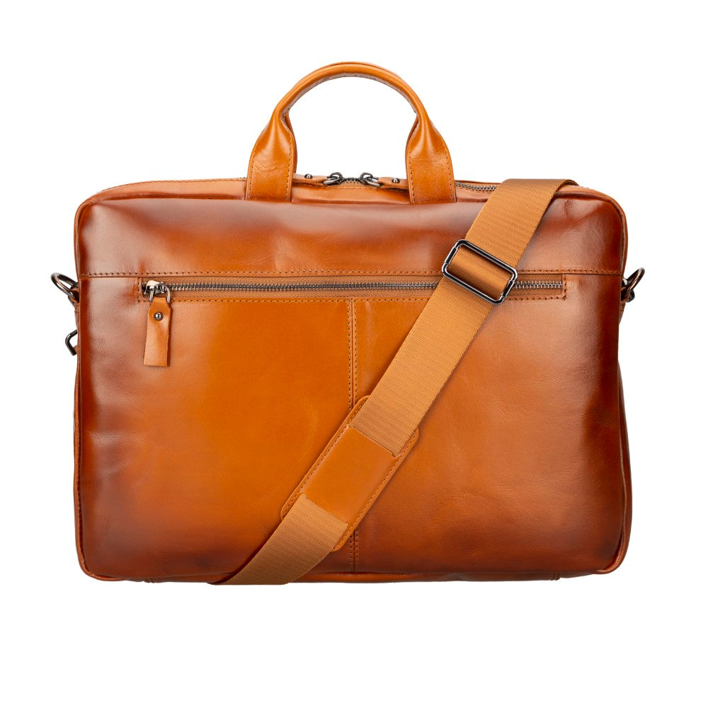 Apollo Genuine Leather Business Briefcase / Laptop Case 16"