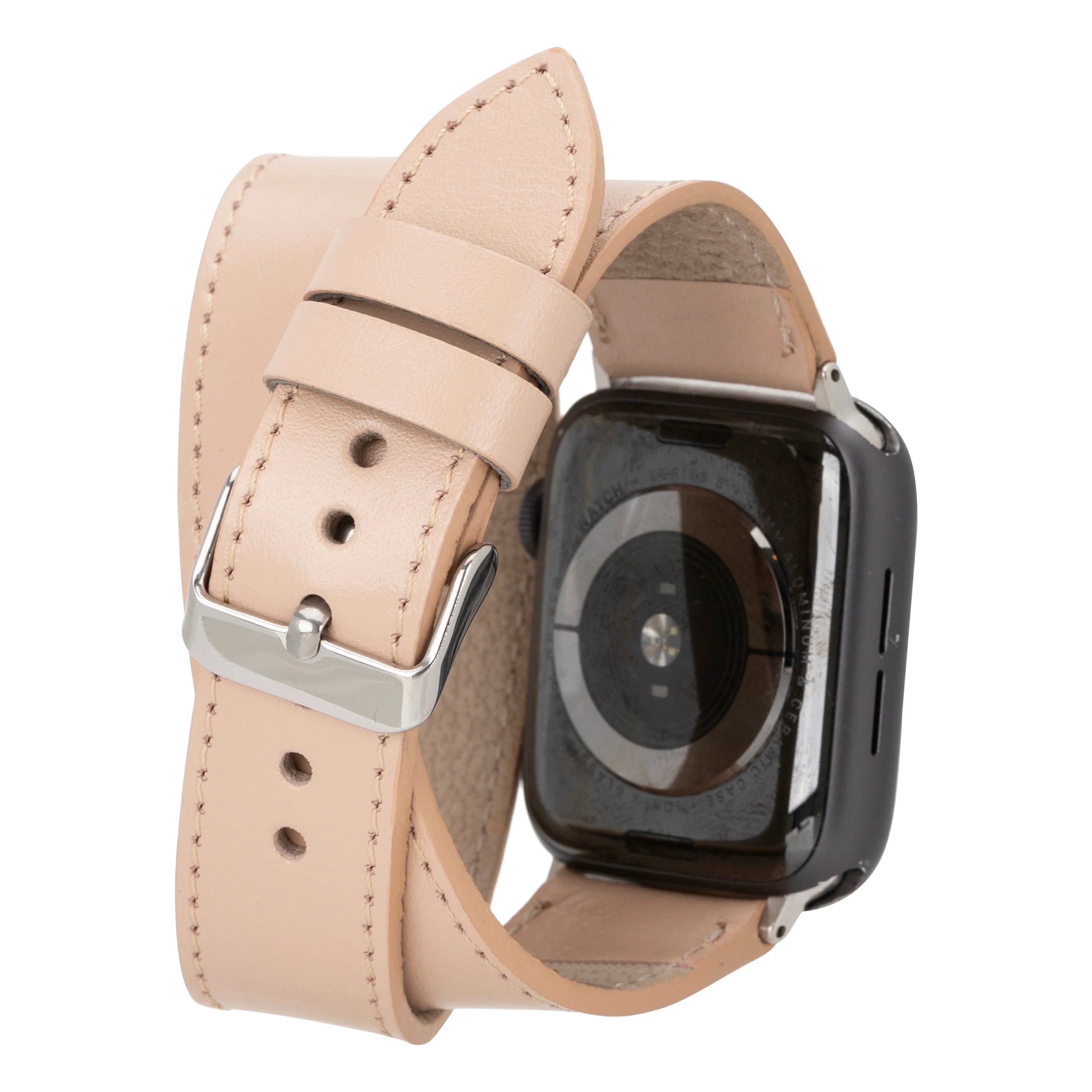 Double Tour Gerçek Deri Apple Watch Kordonu