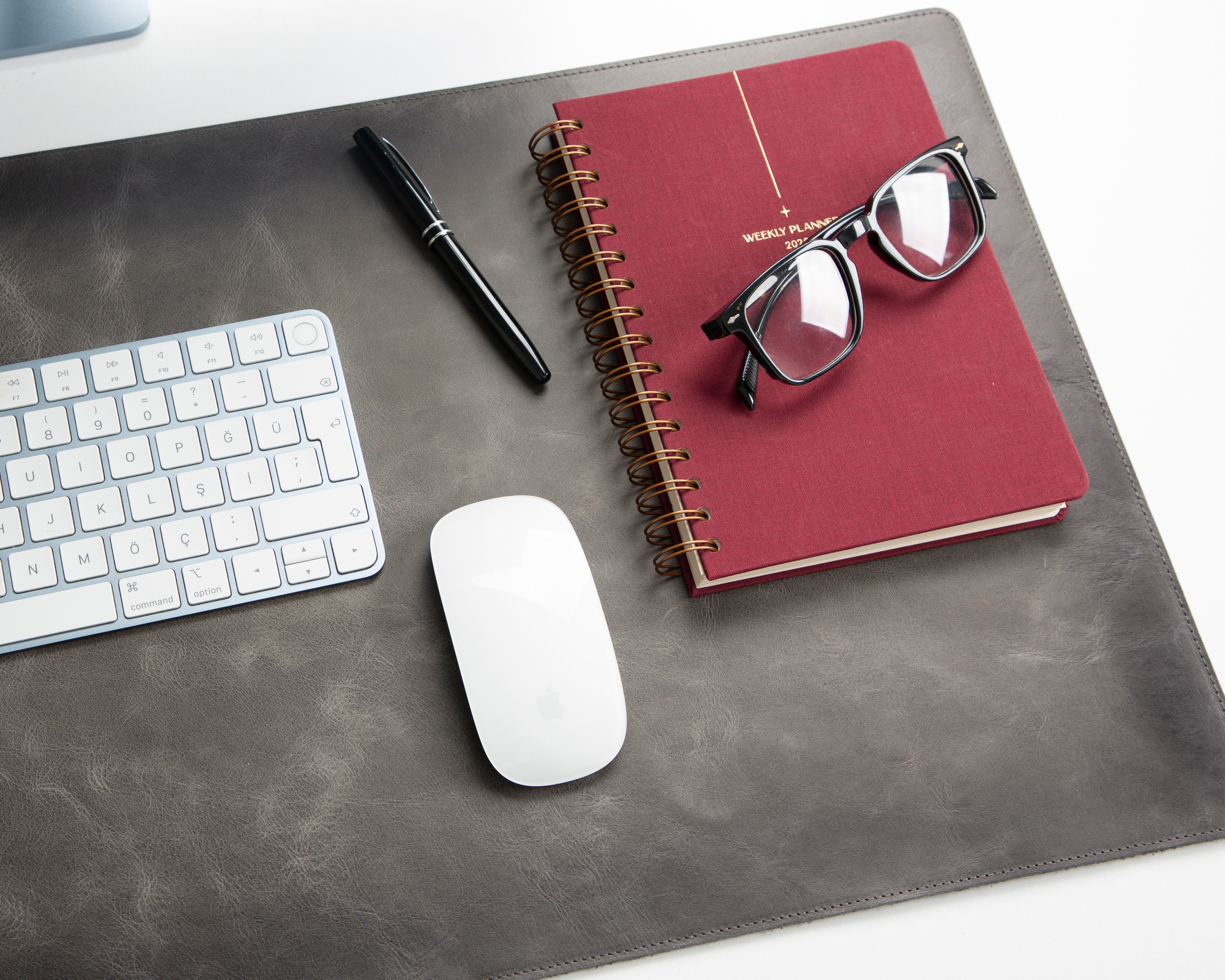 Genuine Leather Desk Mat 37x80