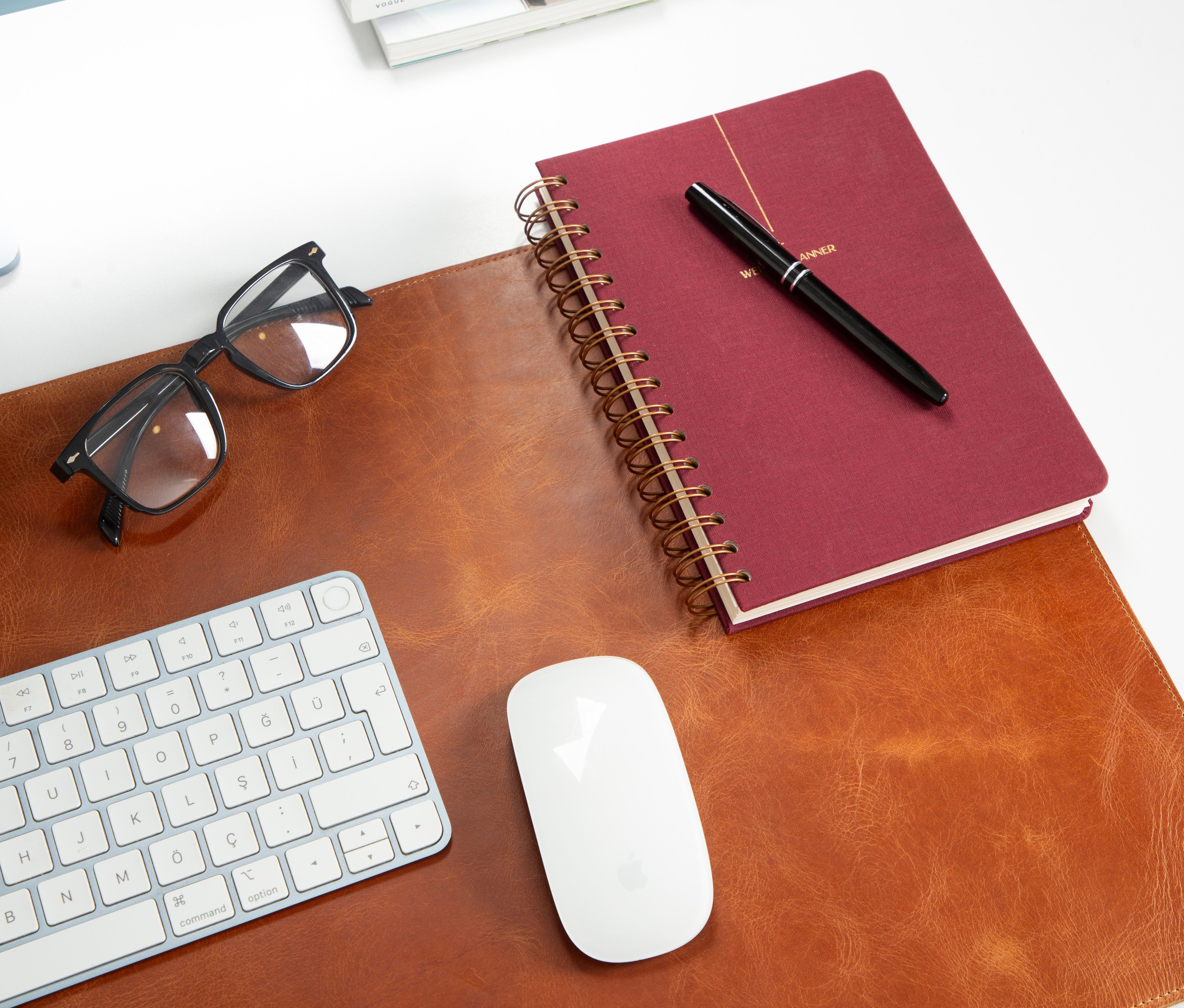 Genuine Leather Desk Mat 37x80